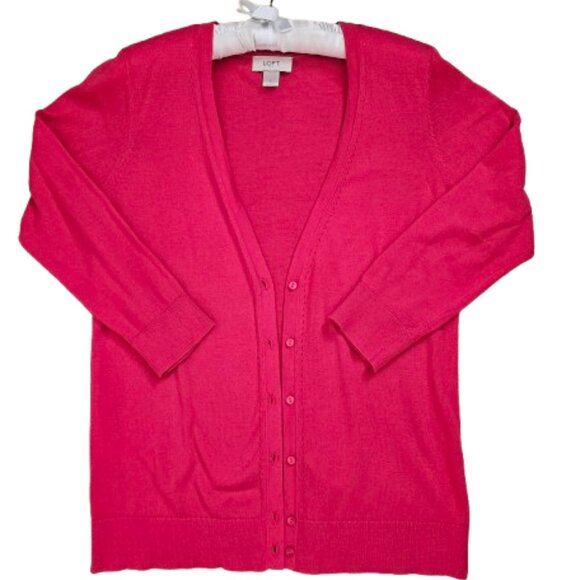 Loft Lightweight V Neck Cardigan - Picture 1 of 7
